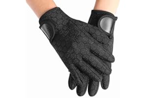 Neoprene Gloves, Wetsuit Gloves Cold Water Swimming Accessories Wetsuit Gloves with Adjustable Wrist Strap for Scuba Diving S