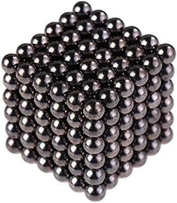 216 Pieces of 0.19" Fun Magnetic Office Toy Play Ball Magnetism Science Kits (Black)