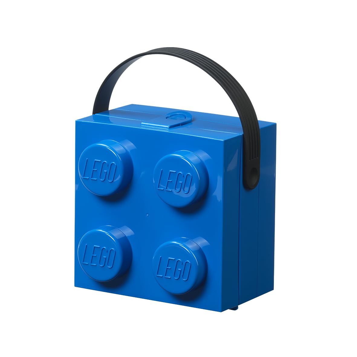 LEGO Lunch Box with Handle Blue - Portable Lunch Box for Kids & Adults, Food Storage Container with Lid, Dishwasher Safe, 2.1L, lunch bag, snack box