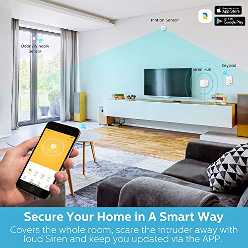 Linkind Smart Home Security System Starter Kit, APP/Keypad Control