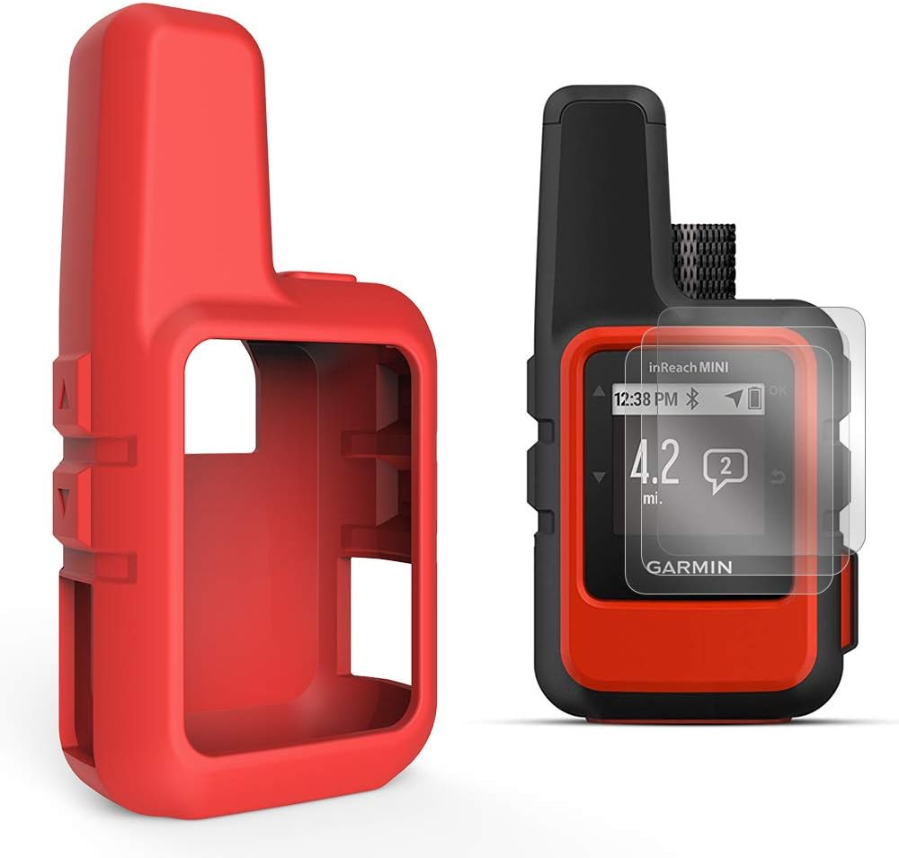 Case for Garmin inReach Mini GPS โ Protective Case for Silicone โ Accessories for Portable Satellite Communicator (Red)