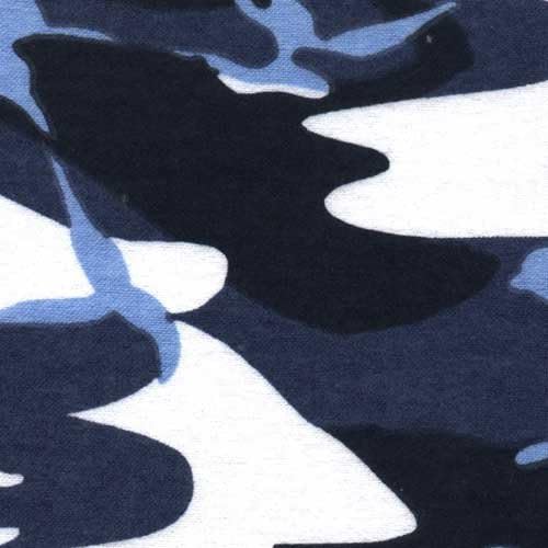 NuAngel Blue Camo 100% Cotton Flannel Fabric By the Yard - Made in America - 46 width by NuAngel