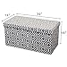 Otto & Ben Folding Toy Box Chest with SMART LIFT Top, Mid Century Upholstered Ottomans Bench Foot Rest, Moroccan Grey