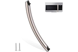 Aooashet Upgraded ME16A4021AS Microwave Door Handle，DE94-04313F Compitable with sam-Sung ME16A4021AS Microwave, Especially for ME16A4021AS/AA Microwave Oven Door Handle Replacement, Alloy Material