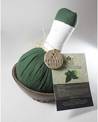 Herbal Compress Massage Ball Therapy (LUK PRA KOB) Aroma Spa 100% Natural Herbal Compass Peppermint Scent AHC009
