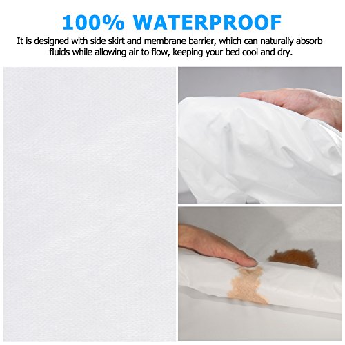 image for Adoric Life Premium Mattress Protector Queen Size, 100% Waterproof Mat