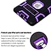 TabPow Case for iPad Mini 2nd,3rd,4th,5th Gen, Kidsproof Tablet Cover with Shoulder Strap and Stand, Hand Grip, Pencil Holder - Purple Teal