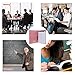 Pink Padfolio Clipboard Portfolio Folder with Pen - Geila PU Leather Resume Portfolio - Interview/Legal Document Organizer & Conference Folder for Business School Office - with 8.5 x11In Writing Pad