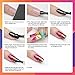 Modelones Nail Art Foil Glue Gel with Starry Sky Star Foil Stickers Set Nail Transfer Tips Manicure Art DIY 15ML, 10PCS Flame Nail Stickers, holographic,Gift Base&Top Coat,UV LED Lamp Required.