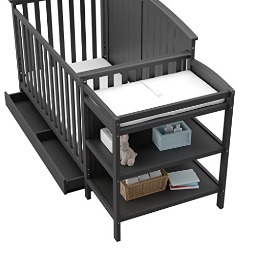 Storkcraft Steveston 5-in-1 Convertible Crib and Changer with