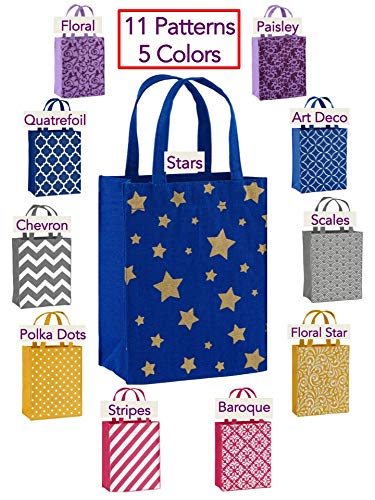 image for Illumen Fabric Gift Bags and Reusable Gift Bags, Free Greeting Cards, 