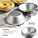 Mini Pie Pans, Cake Cookie Mold ,Set of 10 Anodized Aluminum Pudding Mould Baking Tool ,Size 2.87”0.86” By GLLEEN