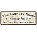 METAL SIGN, NOT A RUG - The Laundry Room, Where it’s Okay to Get Your Panties in a Wad, 5.75 x 15.5 Inch Aluminum Sign, Funny Wash Room, Laundromat, Housewarming, Gifts & Decor 0616-RK3004