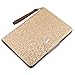 ULAK iPad Air Case, 360 Degrees Rotating Stand Protective Case for iPad Air (2013 Release) Bling Honeycomb Cover with Auto Sleep/Wake Feature (Gold)
