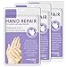 Moisturizing Gloves Hand Mask Gloves Overnight Bedtime 3 Pack, Natural Therapy Collagen Spa Treatment Gloves for Dry Sensitive Irritated Skin,Suit for Men & Women