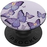 Alluring Butterfly Purple Butterflies PopSockets Adhesive PopGrip