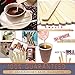Coffee Stirrer Sticks, 1000pc, 5.5 Inches, 100% White Birch Wood Great for Mixing Coffee and other Drinks and Beverages, by Fedmax.