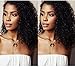 EAYON HAIR 360 Lace Frontal Wigs for Black Women Pre Plucked Brazilian Remy Full Frontal Curly Human Hair Wigs with Baby Hair 150 density 18inch Natural Color