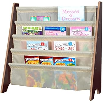 Naomi Home Kids Toy Sling Bookrack Espresso/Cream
