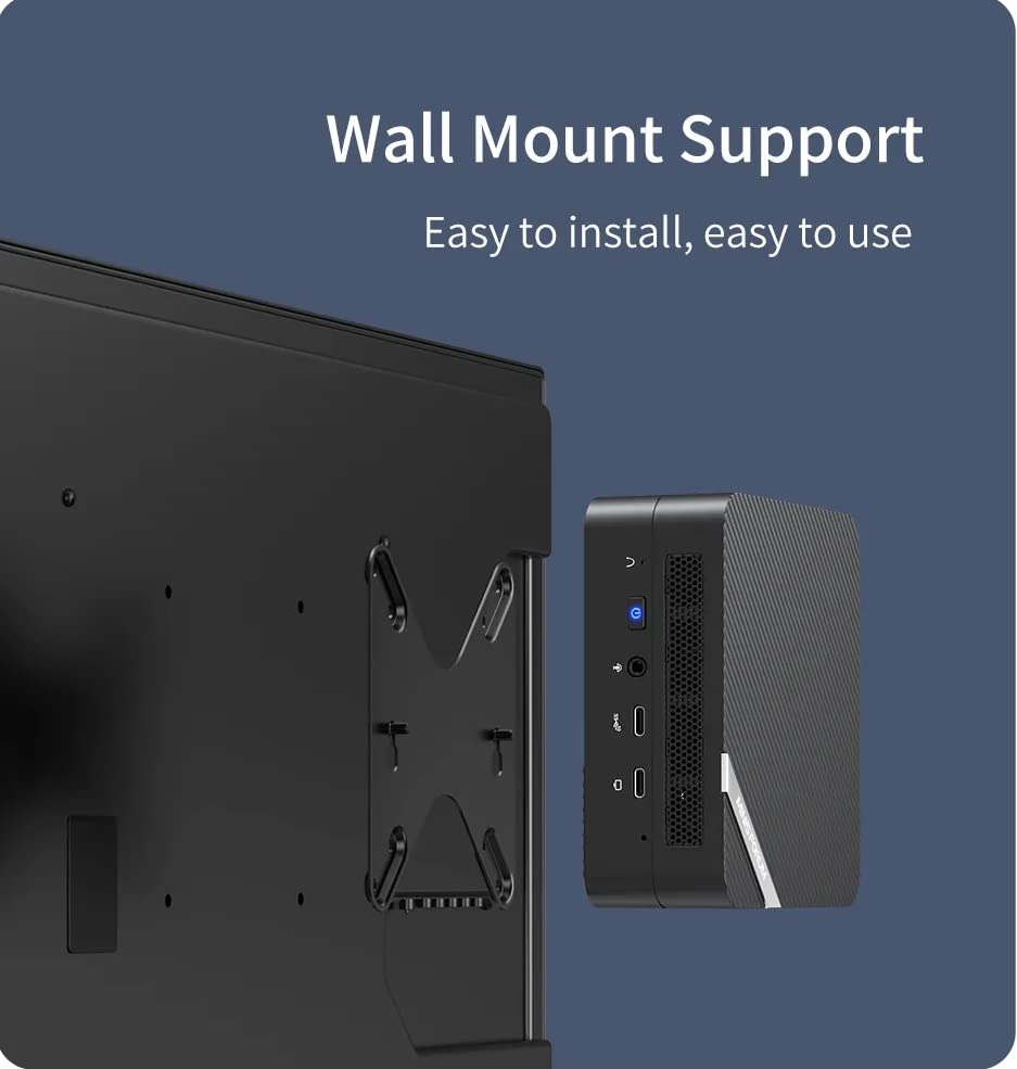 MINISFORUM DeskMini UM580D Mini PC AMD Ryzen 7 5800H DDR4 32GB RAM+512GB NVMe SSD Desktop Computer, 2xHDMI+1xUSB-C 4K@60Hz Outputs, 2.5G LAN, USB 3.2, AMD Radeon Graphics Mini Computer