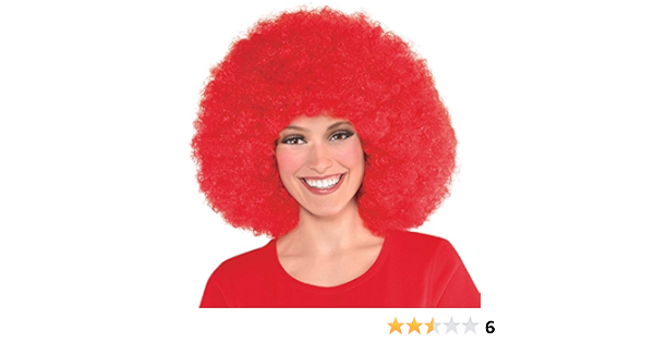 big red afro wig