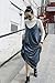 Verdusa Women's Bohemian Backless Spaghetti Strap Loose Maxi Beach Dress Navy M