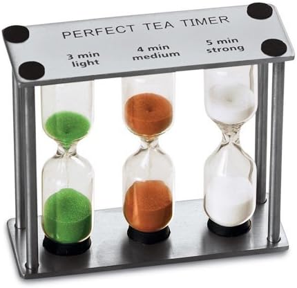 Lilys Home Perfect Tea Timer Threeinone 345 Minute Sand Hourglass Timers