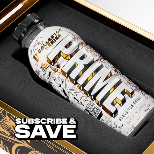 PRIME HYDRATION COLLECTOR SERIES, SPORTS DRINKS, ELECTROLYTE ENHANCED FOR REPLENISHING FLUIDS, 250MG BCAAS, B VITAMINS, ANTIOXIDANTS, LOW SUGAR, 16.9 FL OZ, 12 PACK
