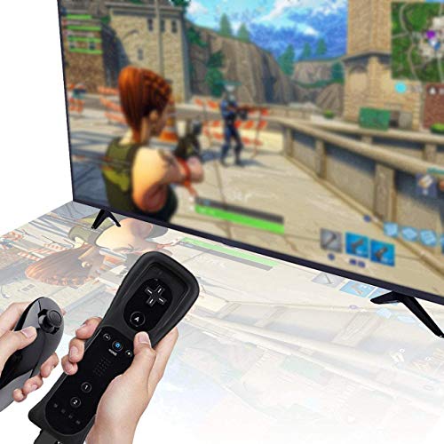 4 Wii+Controller+PowerLead+Nunchuck+Nintendo+Silicon