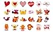 168 Valentines Tattoos for Kids 24 Designs Temporary Tattoos Classmates Valentine Exchange Gifts School Teacher's Prizes