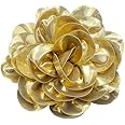 Satin Fabric Rose Flower Extra Large Big Brooches Lapel Pins Silk Camellia Oversized Pin for Women Wedding Party Dance Banquet Dresses Suit Clothes Accessories Jewelry Gifts 7.5in