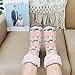 XDDIAS Slipper Socks, Winter Ladies Non Slip Fleece Lined Slipper Socks, Soft Cozy Cotton Knitted Sock for Women Girls Christmas Xmas Gift Indoor, One Size