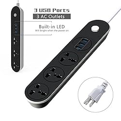 Power Strip Surge Protector, Hizek 2500 …