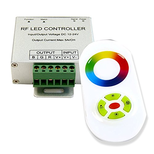 Genssi Touch RF Radio Wireless RGB LED Strip Light Controller 180W - Thumbnail 5