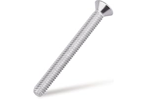 EASTLO 1/4-20 x 2-1/2" Flat Countersunk Head Machine Screws, Phillips Drive, 304 Stainless Steel 18-8, Full Thread, Coarse Thread UNC, 25 PCS