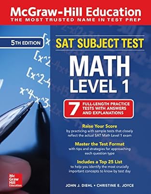 Mcgraw Hill Education Sat Subject Test Math Level 1 Fifth - 