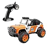 SZJJX RC Cars, 45KM/H+ High Speed Racing Remote Control Monster Trucks 1/22 Scale 4WD 2.4Ghz Radio Controlled Off-Road Vehicle Rock Crawler Fast Electric Desert Buggy SJ1511 Orange