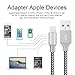 Compatible with iPhone Charger, ilikable 3 Pack 3ft 8Pin Phone Charger to USB Cable Nylon Charging Cable Cord Compatible iPhone 8 8 Plus 7 Plus 6s 6 Plus SE 5s 5c iPad Mini Air iOS Device (Black)