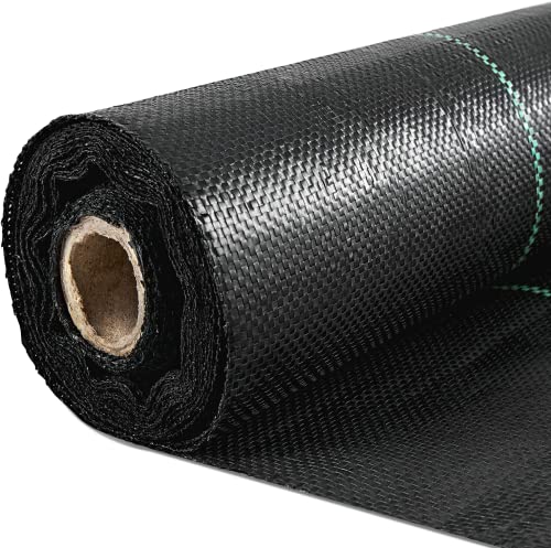 Happybuy Weed Barrier Landscape Fabric Heavy Duty, 4FTx250FT Geotextile Fabric,…