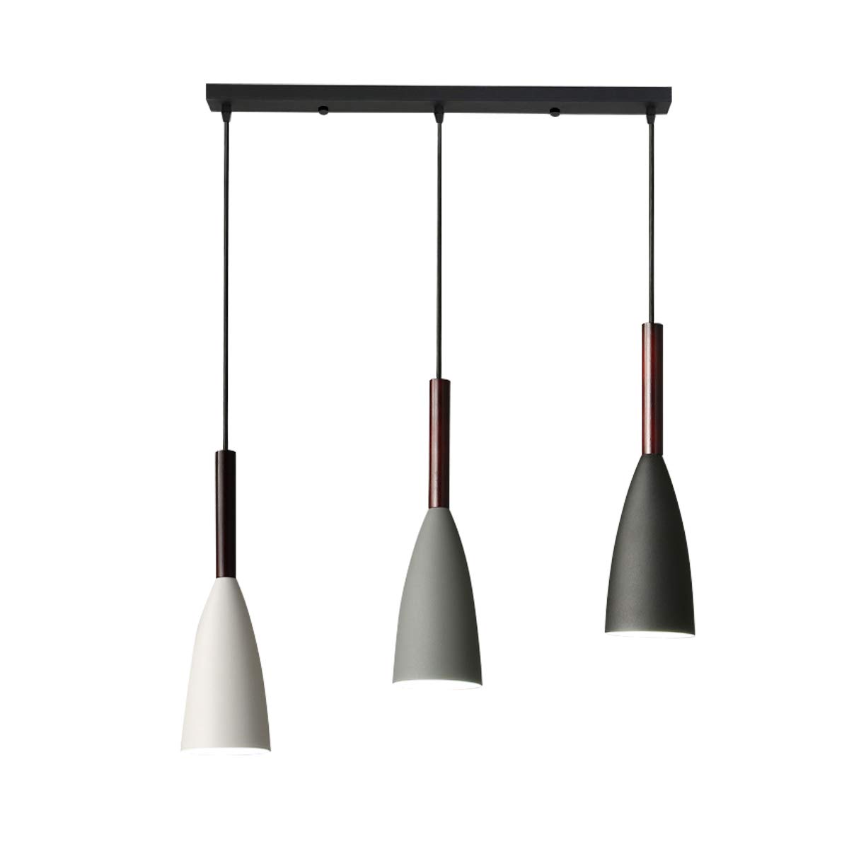 3 lights over dining table