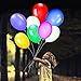 GIGALUMI 30 Pack LED Light Up Balloons, Premium Mixed-Colors Flashing Party Lights Lasts 12-24 Hours, Ideal for Parties, Birthdays and Wedding Decorations, Fillable with Helium, Air