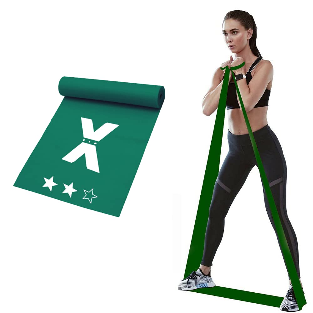 Gemx Pilates Band for Men and Women | Skin Friendly Long Resistance Band | Physio Bands for Physical Therapy, Strength, Training and Exercise | Tension Band | Workout Strength Training Bands