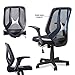 mysuntown Armless Office Chair Ergonomic Task Office Chair No Arms Small Computer Desk Chairs with Wheels Black Mesh Comfortable Adjustable Chair (Mid)