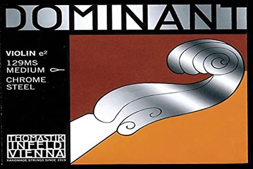 Thomastik single string for 4/4 violin Dominant - E-string bright chrome steel, medium, loop