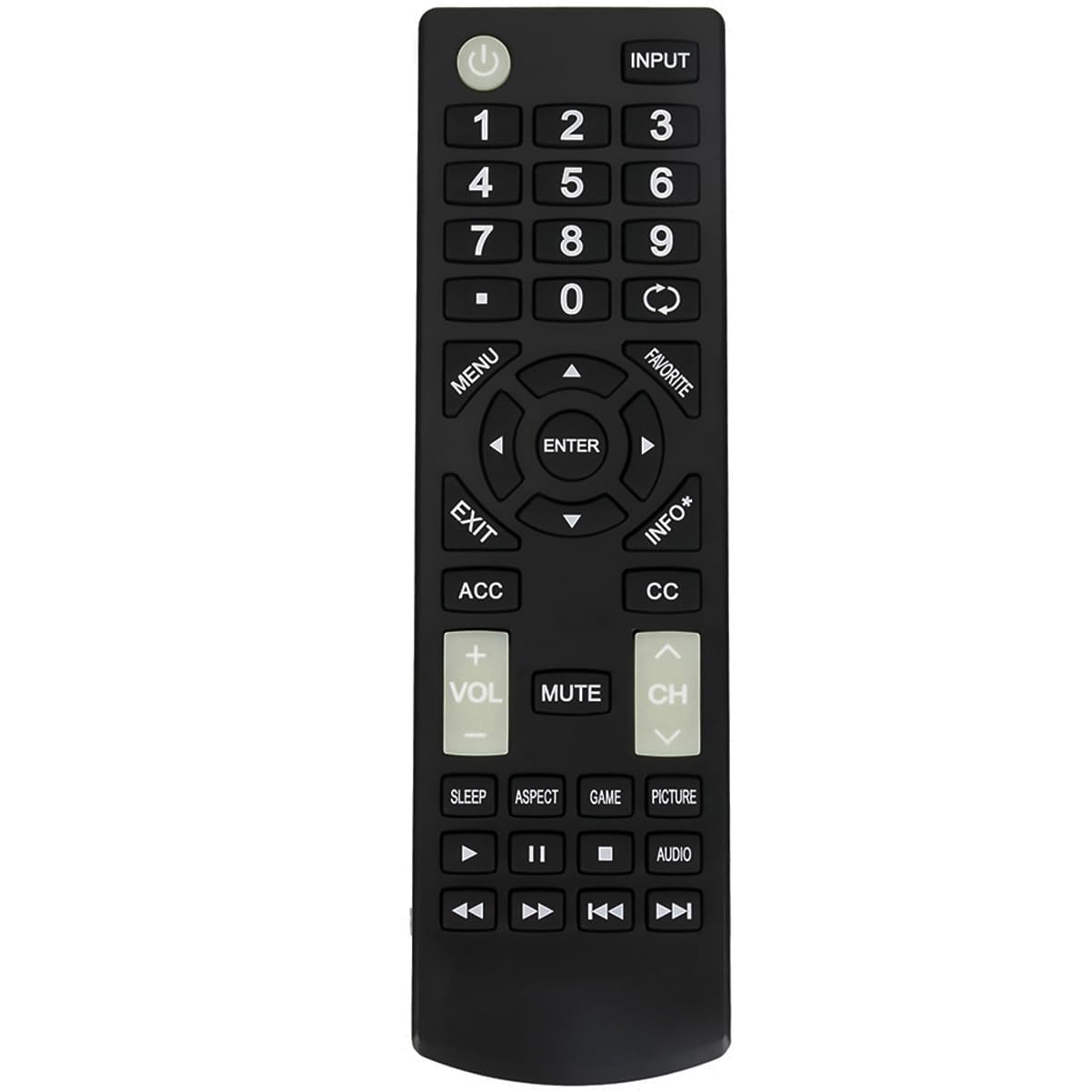 Photo 1 of Replacement Remote Applicable for Insignia TV NS-32D220NA20 NS-43D420NA20 NS-55D420NA20 NS-39D310NA19 NS-19D310NA19 NS-24D310NA19 NS-22D510NA19 NS32D220NA20 NS43D420NA20 NS55D420NA20 NS39D310NA19
