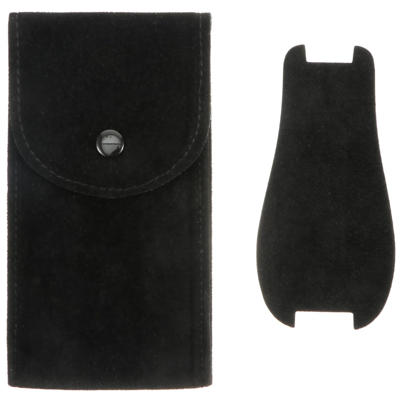 iplusmile Watch Bag with Steel Bead Chain Portable Flannelette Watch Pouch for Travel and Storage Secure Holder for Men and Women Compact 5.1X2.8X0.2 Inch Case