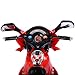 Costzon Ride On Motorcycle, 6V Battery Powered 3 Wheels Electric Bicycle, Ride On Vehicle with Music, Horn, Headlights for Kids (Red Motorcycle)