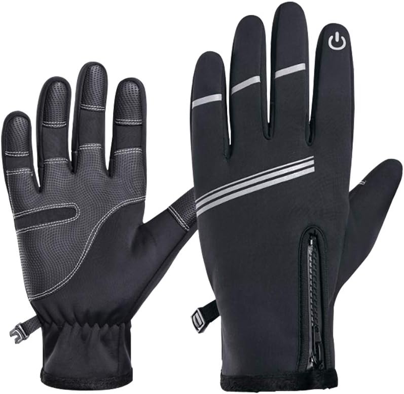 LEDeng Windproof Gloves Cold Weather Gloves Waterproof Thermal Warm Winter Gloves Anti-slip Outdoor Ski Gloves Breathable Touchscreen Gloves for Men Boys Sports Hiking Running Cycling Riding Climbing