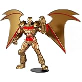 McFarlane Toys DC Multiverse Hellbat Gold Edition 7" Action Figure | DC Multiverse 7 Inch Action Figure Comic Series - Hellbat Batman Gold Suit