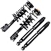 TUPARTS Front Pair Complete Strut Spring Assembly fit for Chevrolet Equinox,Pontiac Torrent,Saturn Vue Rear Pair Shock
